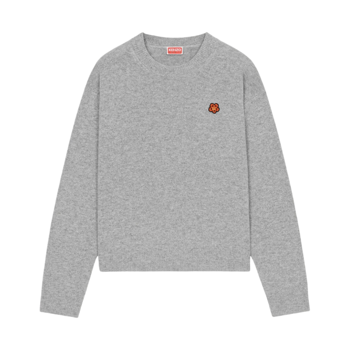(W) 겐조 파리 메리노 울 점퍼 미스티 그레이((W) Kenzo Paris Merino Wool Jumper Misty Grey) - 1