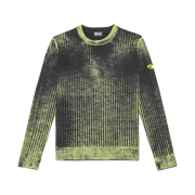 Diesel K-Andelero Printed Wool Jumper Green