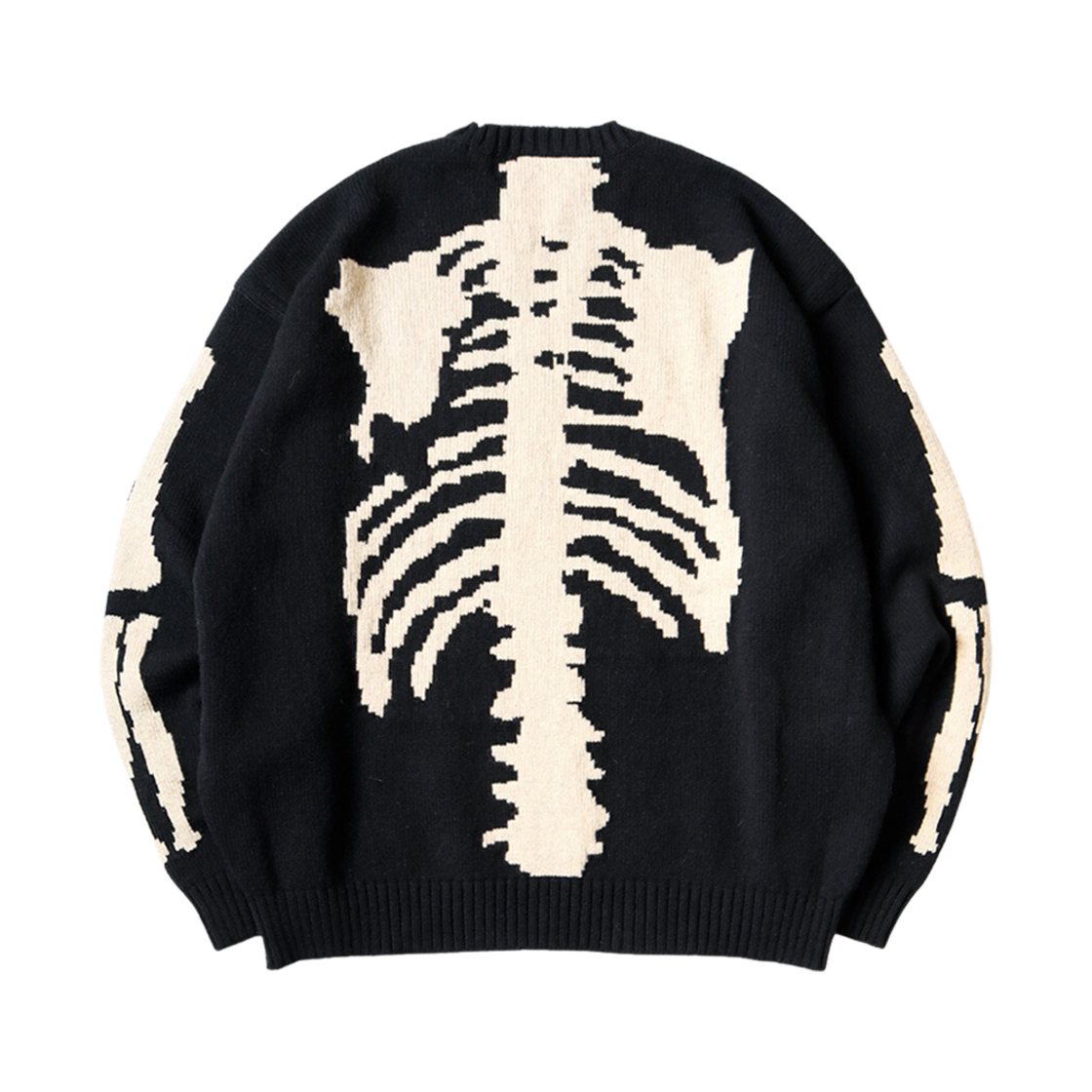 캐피탈 5G 울 본 크루넥 스웨터 블랙(Kapital 5G Wool Bone Crewneck Sweater Black)
