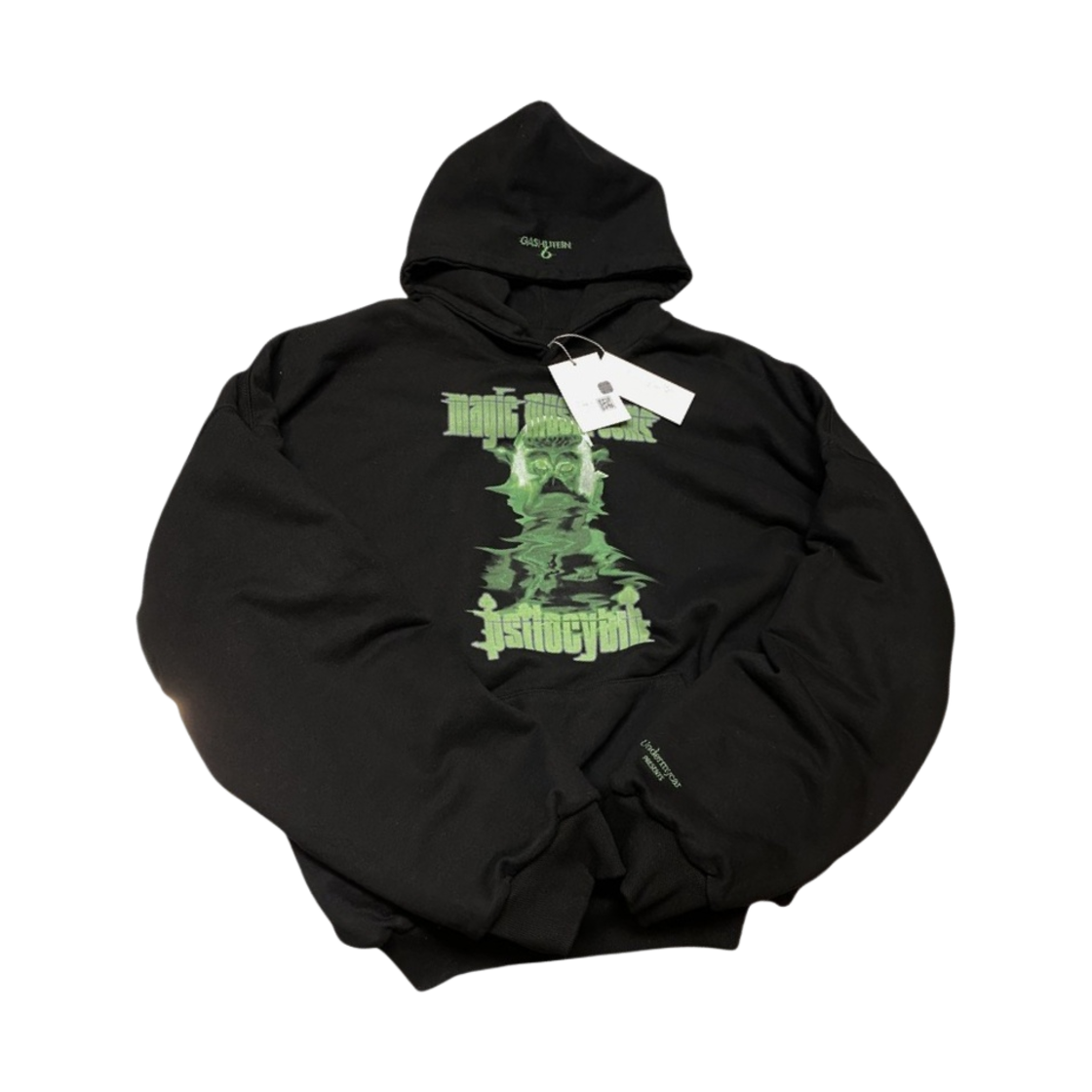 24SSUMCMMPG Undermycar Gashutein 6 Magic Mushroom 2 Layered Hoodie Poison Green - 24SS