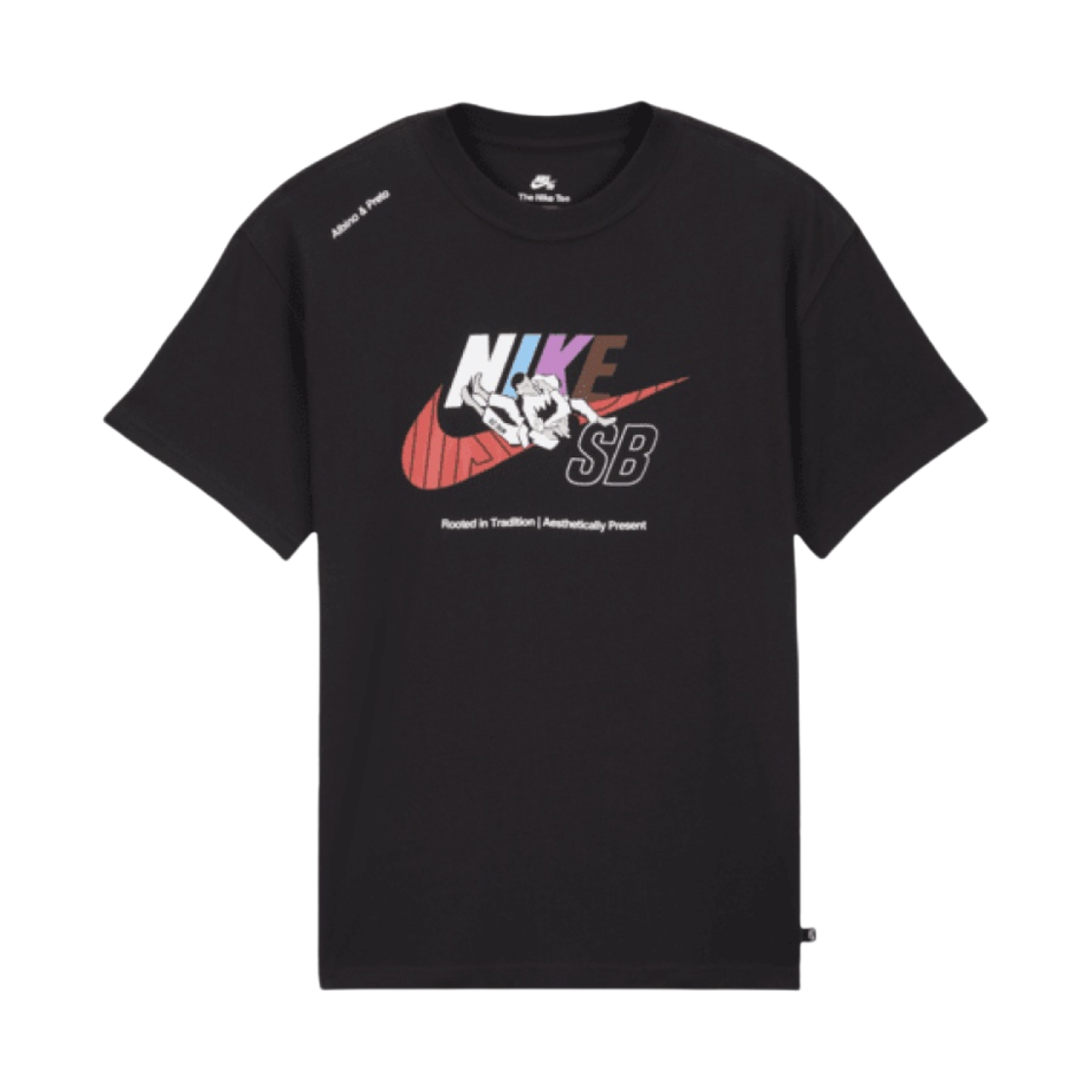 나이키 x 알비노 앤 프레토 SB 스케이트보딩 티셔츠 블랙(Nike x Albino & Preto SB Skateboarding T-Shirt Black)