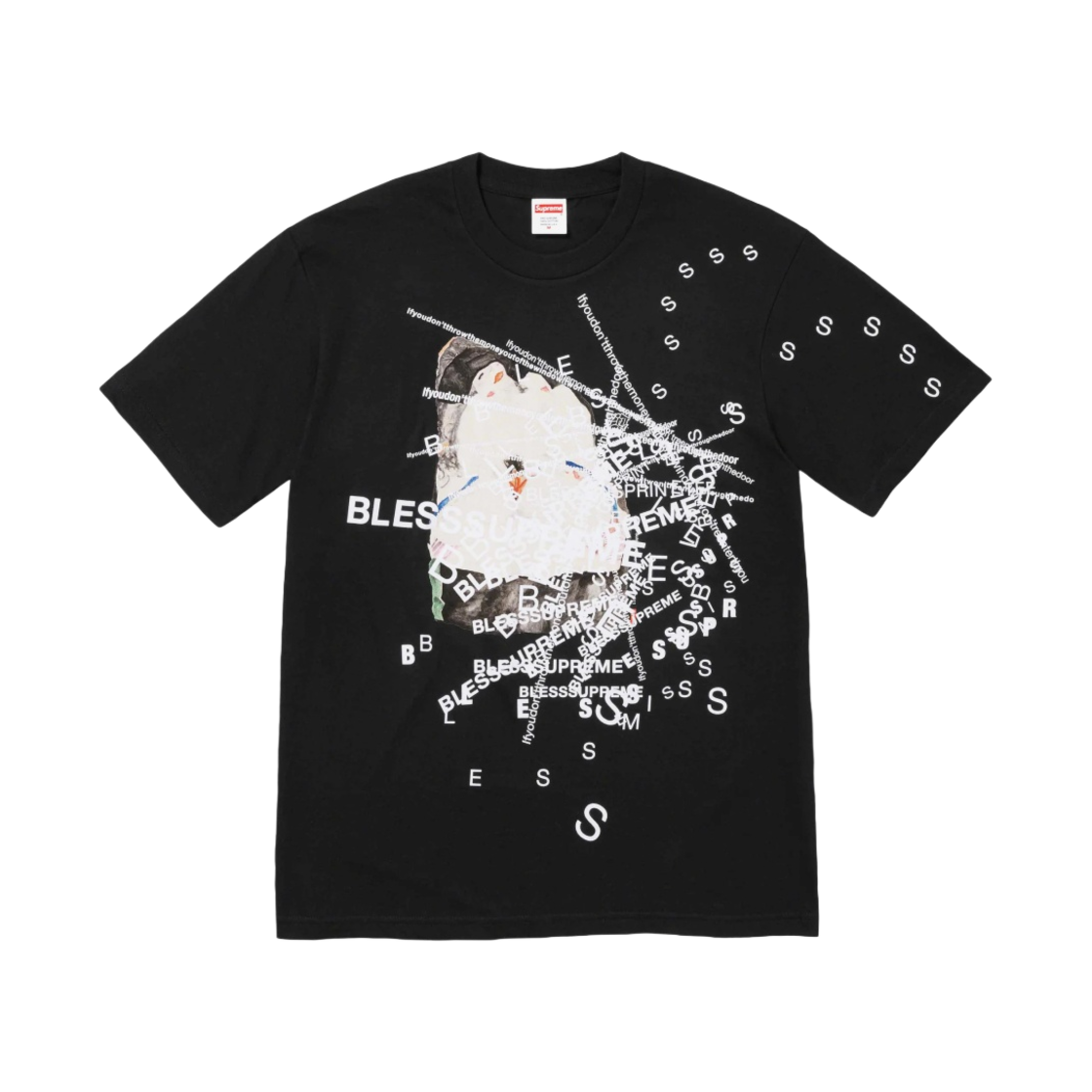 슈프림 x 블레스 옵저브드 인 어 드림 티셔츠 블랙 - 23FW(Supreme x Bless Observed in a Dream T-Shirt Black - 23FW) - 1