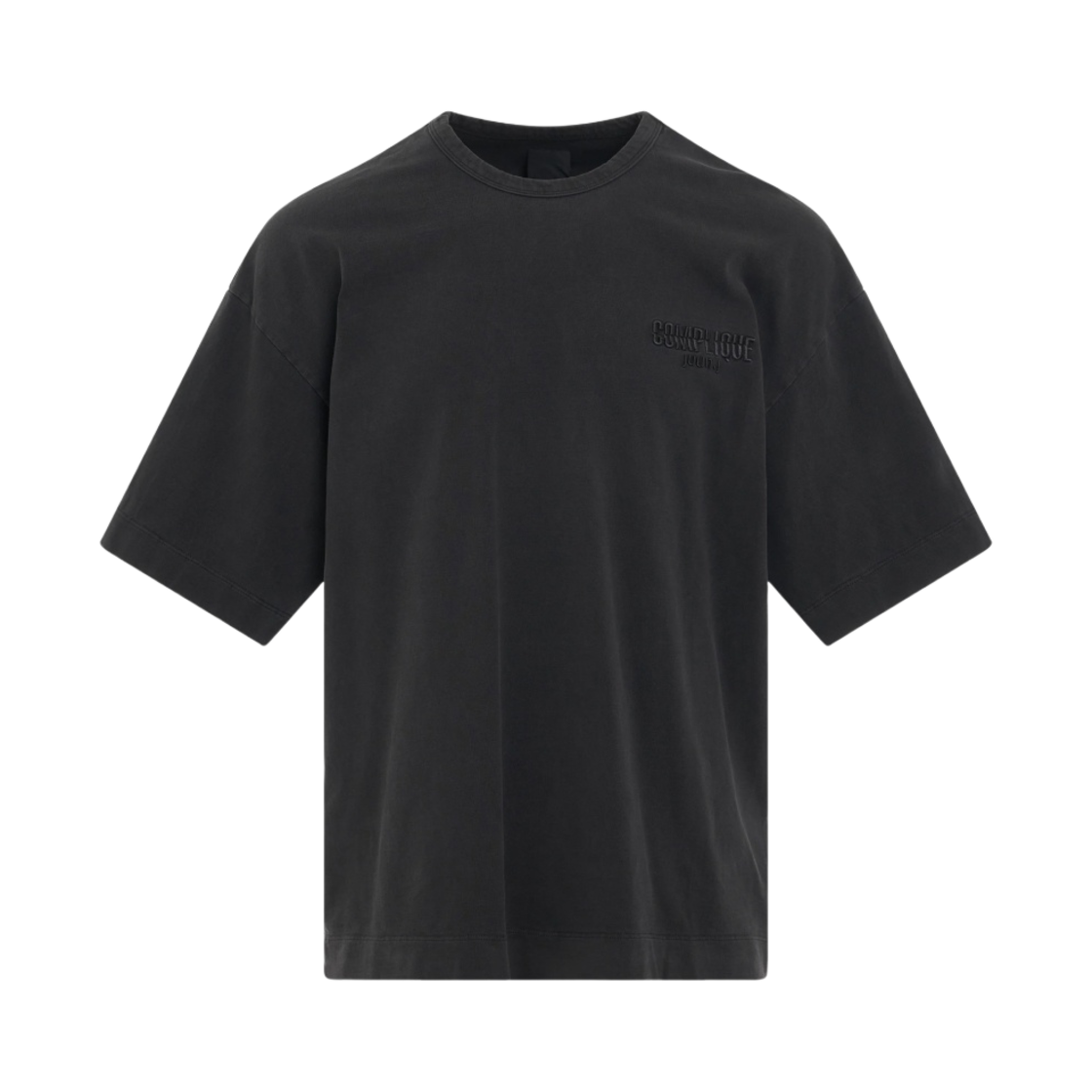 준지 코튼 가먼트 다이드 티셔츠 그레이(Juun.J Cotton Garment Dyed T-Shirt Grey)