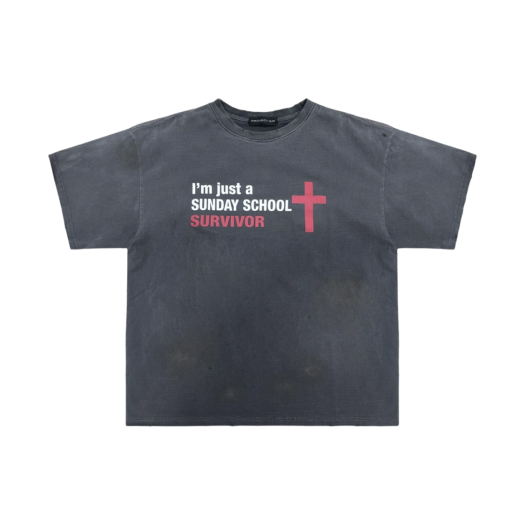 Project G/R Sunday School Washed T-Shirt Navy