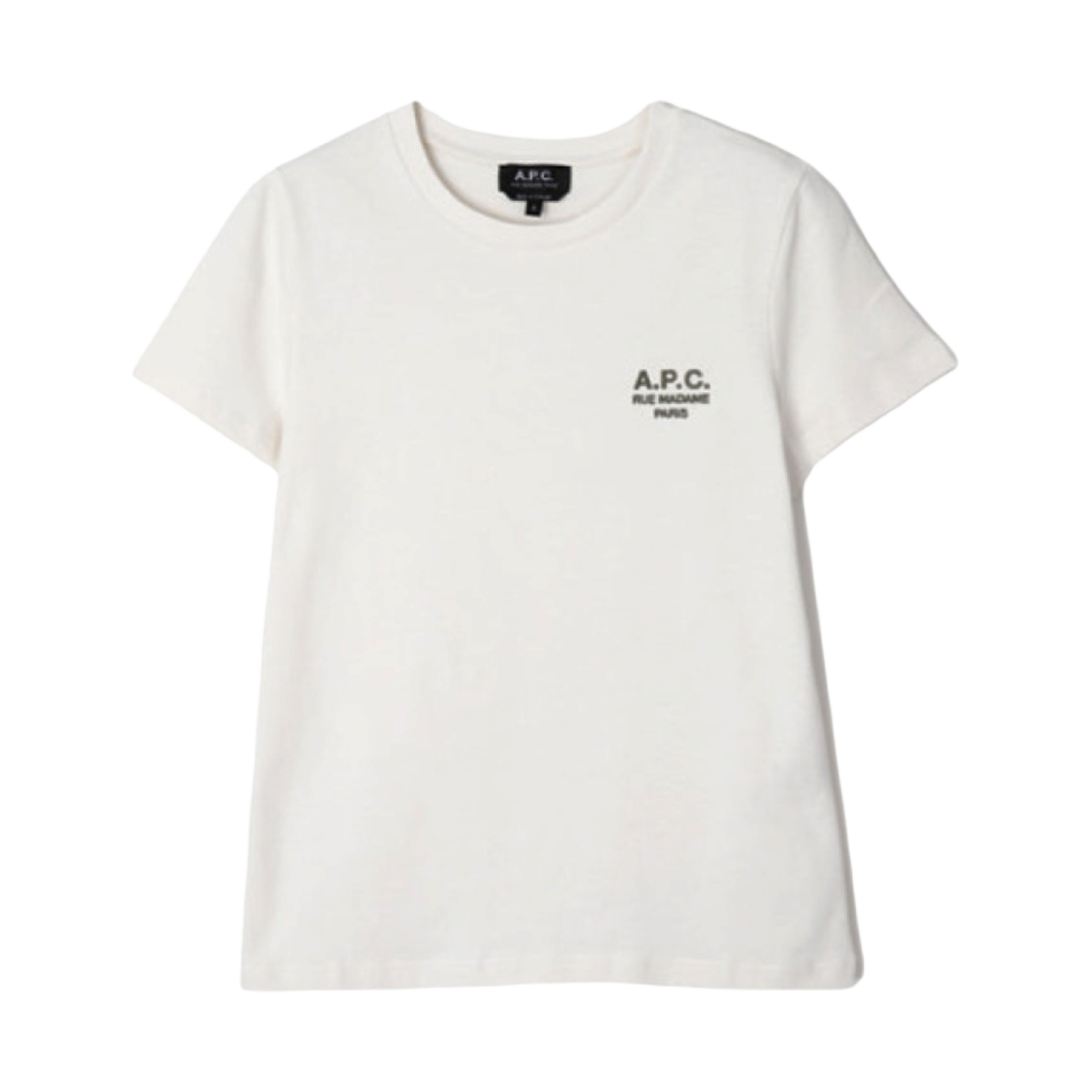 (W) 아페쎄 데니스 로고 티셔츠 초크((W) A.P.C. Denise Logo T-Shirt Chalk)