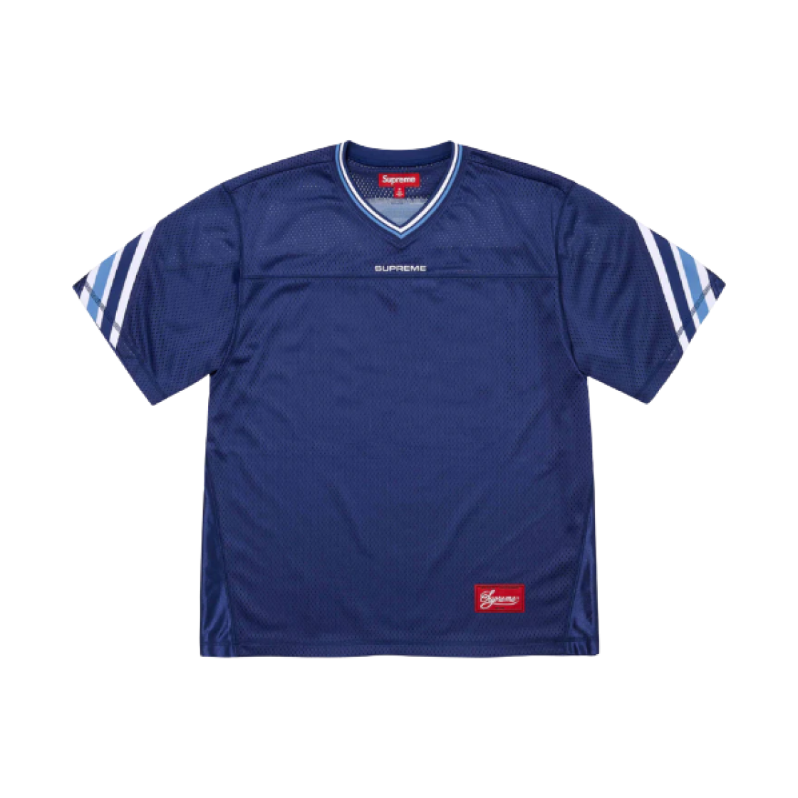 슈프림 자카드 립 풋볼 저지 네이비 - 24FW(Supreme Jacquard Rib Football Jersey Navy - 24FW) - 2