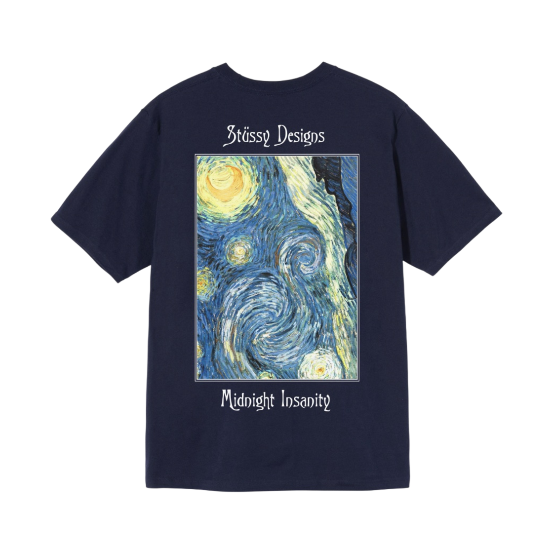 스투시 미드나잇 인세니티 티셔츠 네이비