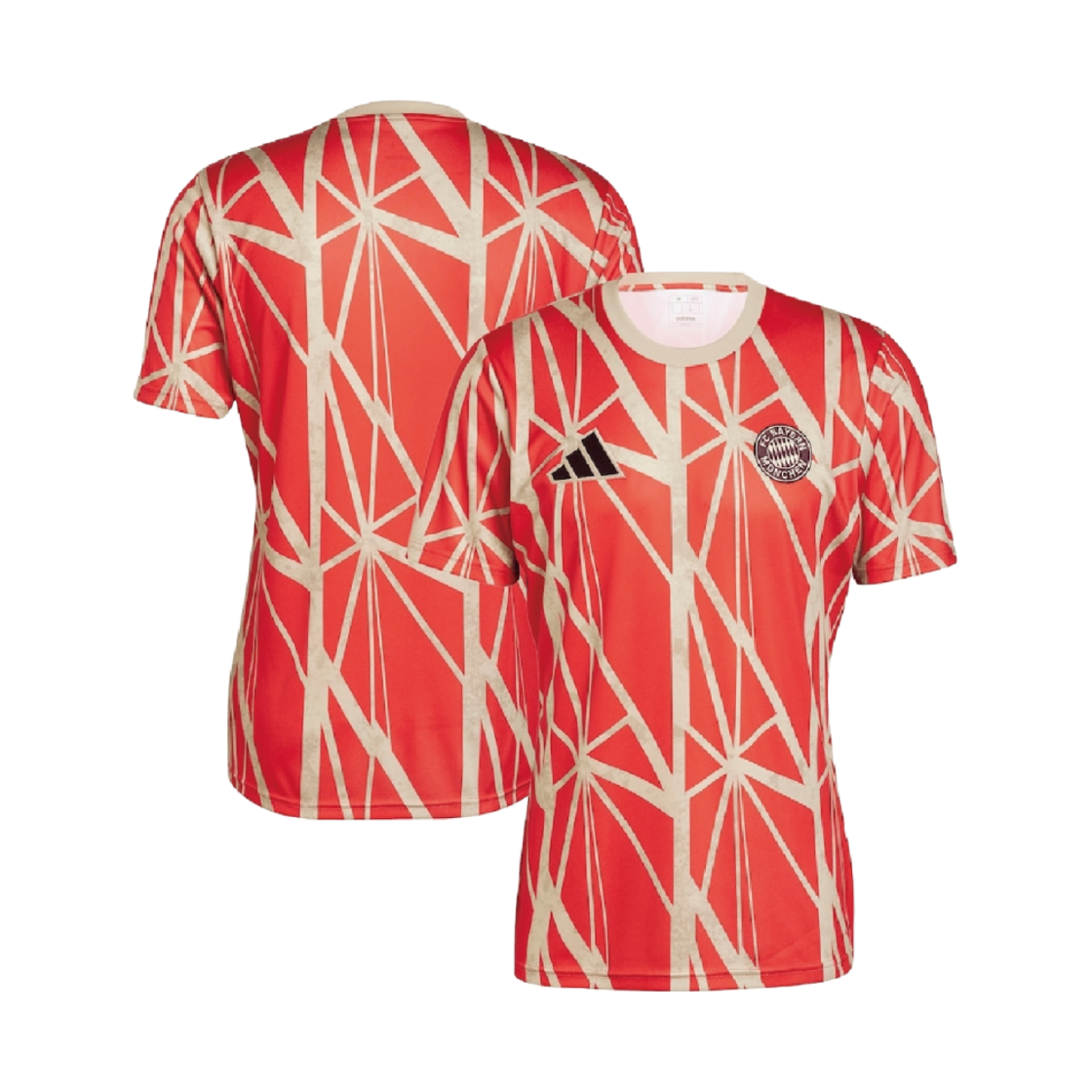 BAY24B7US004UMX Over The Pitch 20242025 Bayern Munich Home PreMatch Top