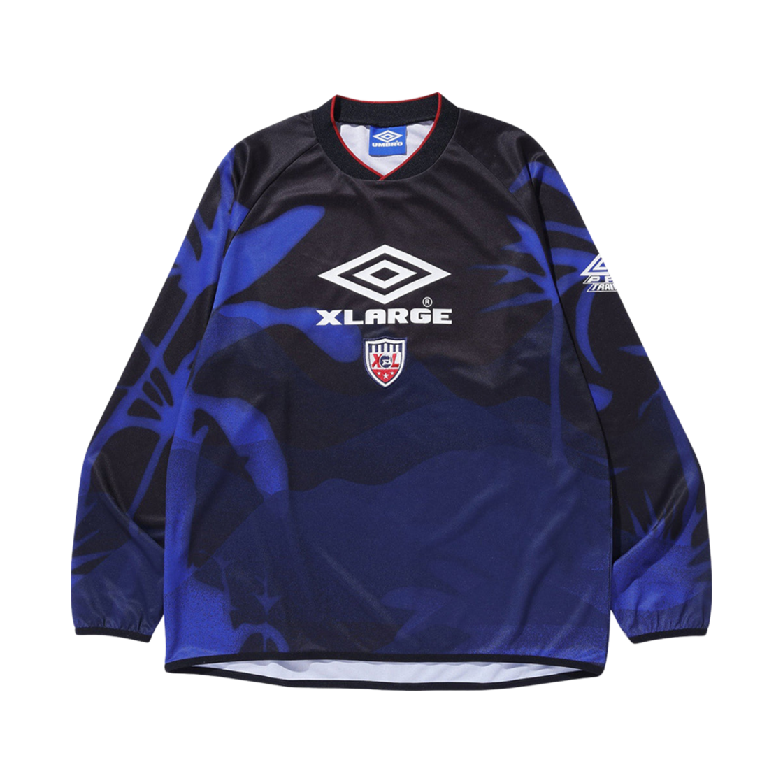 101252013011 Umbro x XLarge Long Sleeve Soccer Jersey Black