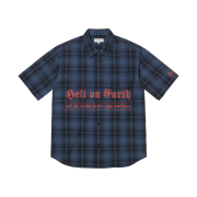 Supreme x Bernadette Corporation S/S Work Shirt Navy Plaid - 23SS