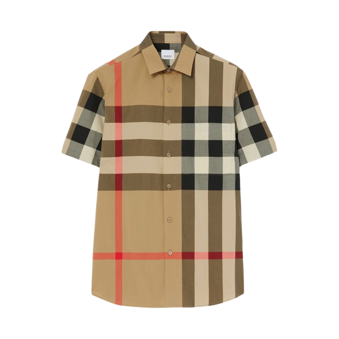 8079591 Burberry Check Cotton Shirt Archive Beige