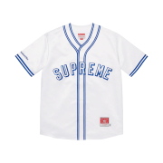 Supreme Mitchell & Ness Satin Baseball Jersey White - 23SS
