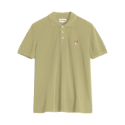 Maison Kitsune Fox Head Patch Regular Polo Canvas