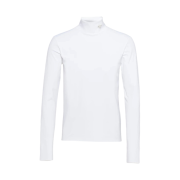 Prada Technical Jersey Mock Turtleneck White