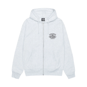 Stussy Worldwide Zip Hoodie Ash Heather