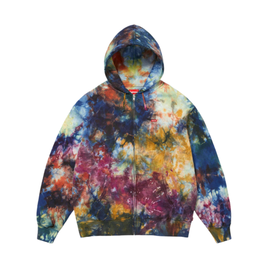 Supreme Overdyed Small Box Zip Up Hooded Sweatshirt Multicolor - 24SS