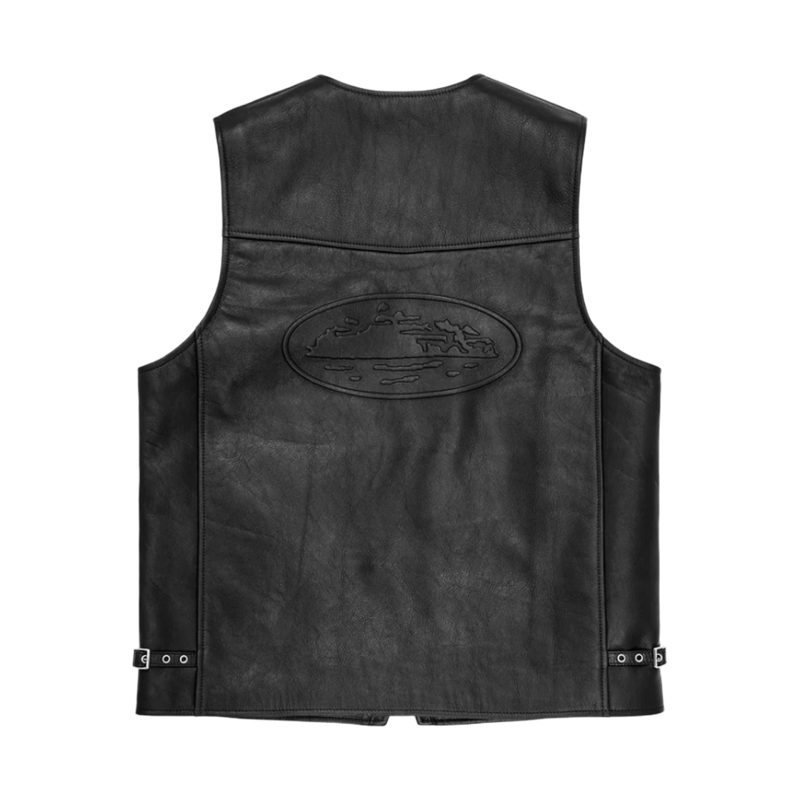 코르테이즈 스카이다이브 레더 조끼 블랙(Corteiz Skydive Leather Vest Black) - 2