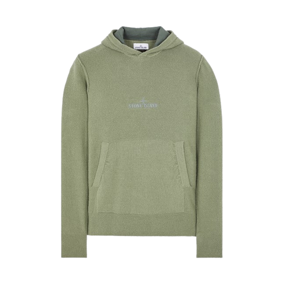 8015513D2-V0059 Stone Island 513D2 Soft Cotton Hooded Knit Musk Green - 24SS