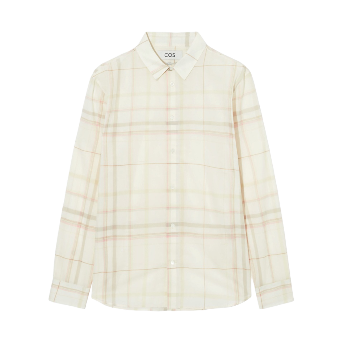 코스 윈도우팬 체크 셔츠 베이지(COS Window Fan Check Shirt Beige) - 1