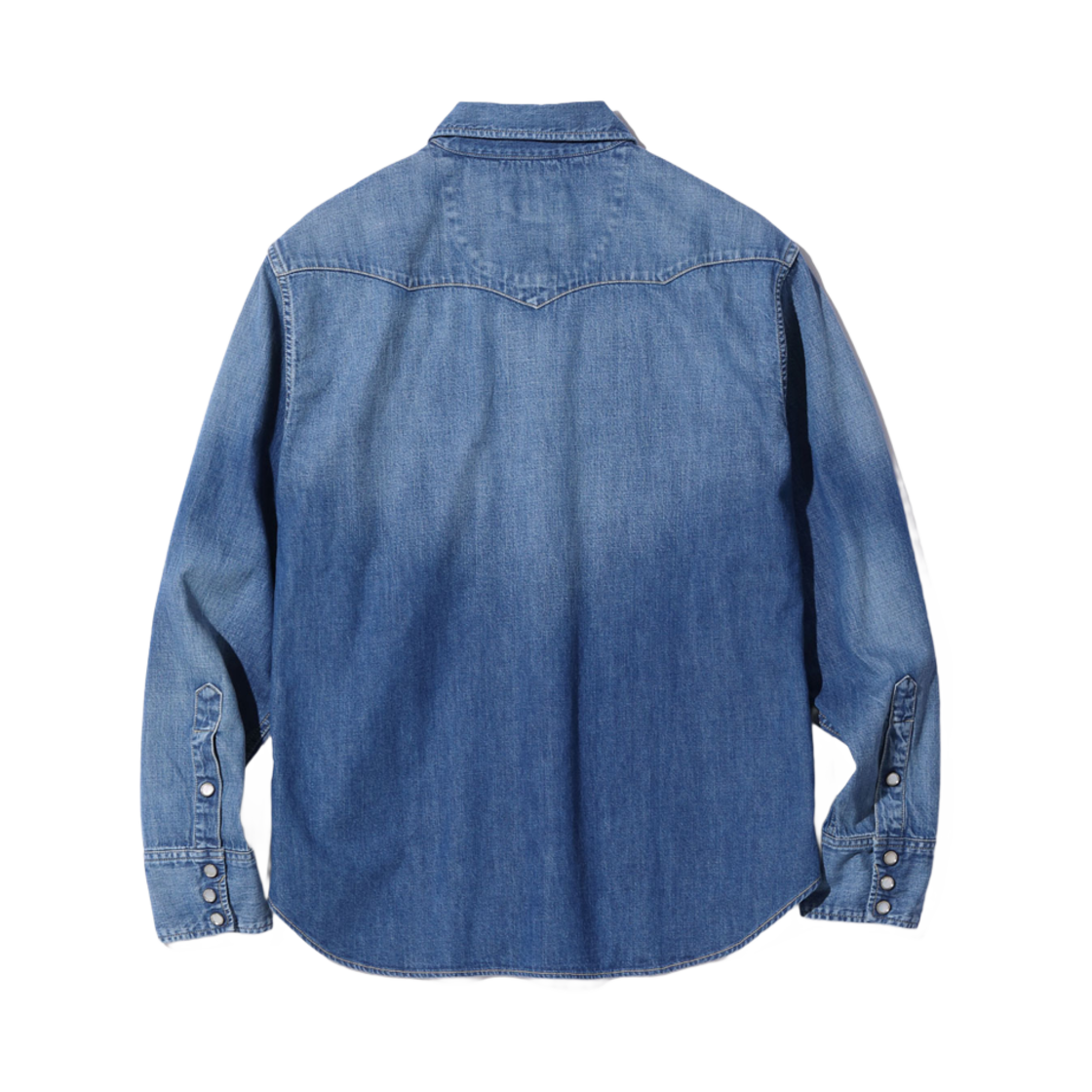슈가 케인 블루 데님 웨스턴 셔츠 에이지드 모델 하드 워시(Sugar Cane Blue Denim Western Shirt Aged Model Hard Wash) - 2