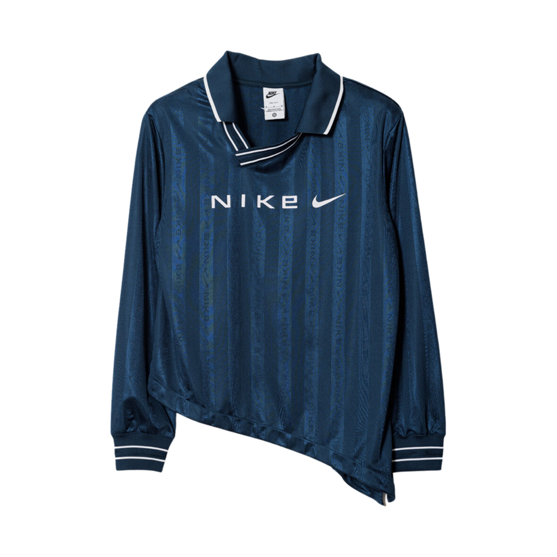(W) 나이키 NSW 드라이핏 자카드 롱슬리브 저지 - 아시아((W) Nike NSW Dri-Fit Jacquard L/S Jersey - Asia)