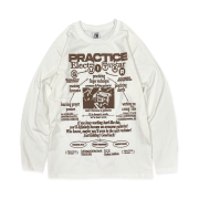 DEFYCLUBROBBERS Routine LS T-Shirt Brown
