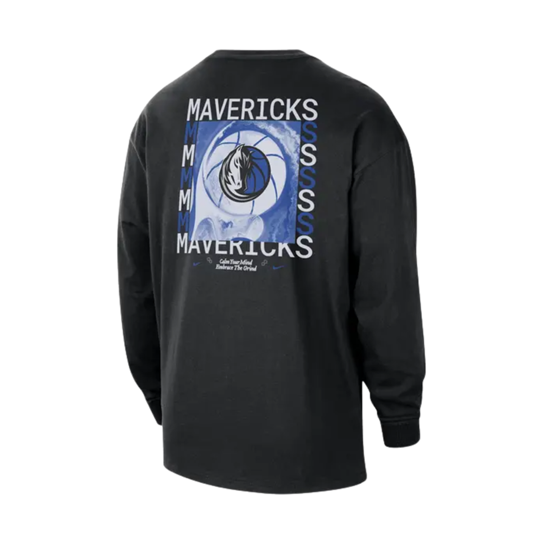 나이키 댈러스 매버릭스 코트사이드 NBA 맥스90 롱슬리브 티셔츠 블랙(Nike Dallas Mavericks Courtside NBA Max90 Long-Sleeve T-Shirt Black)