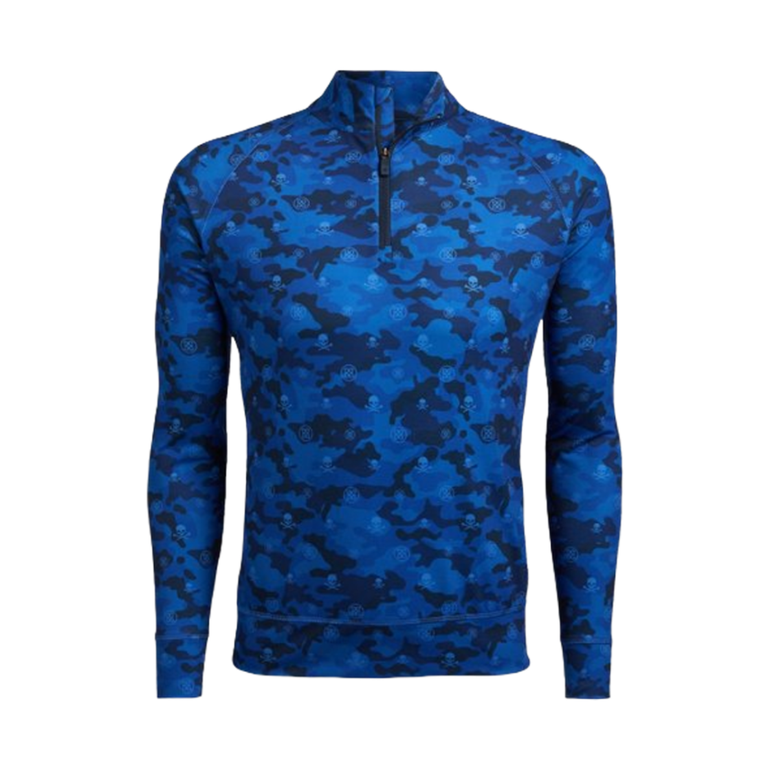 지포어 아이콘 카모 럭스 쿼터 집 슬림핏 풀오버 트와일라잇 카모(G/Fore Icon Camo Lux Quarter Zip Slim Fit Pullover Twilight Camo)