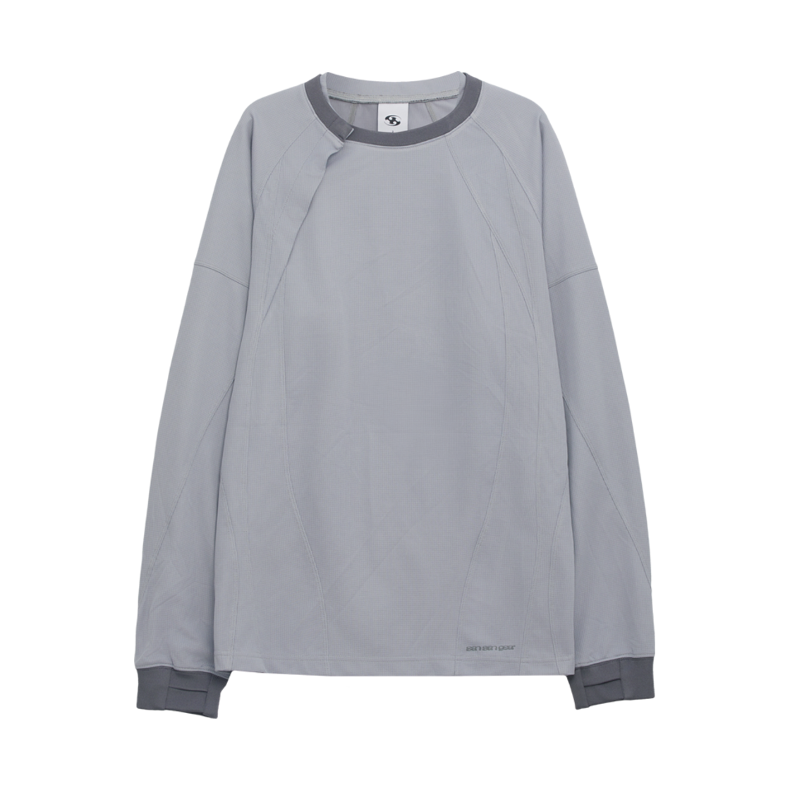 산산기어 플래킷 롱 슬리브 그레이(Sansan Gear Placket Long Sleeves Grey)