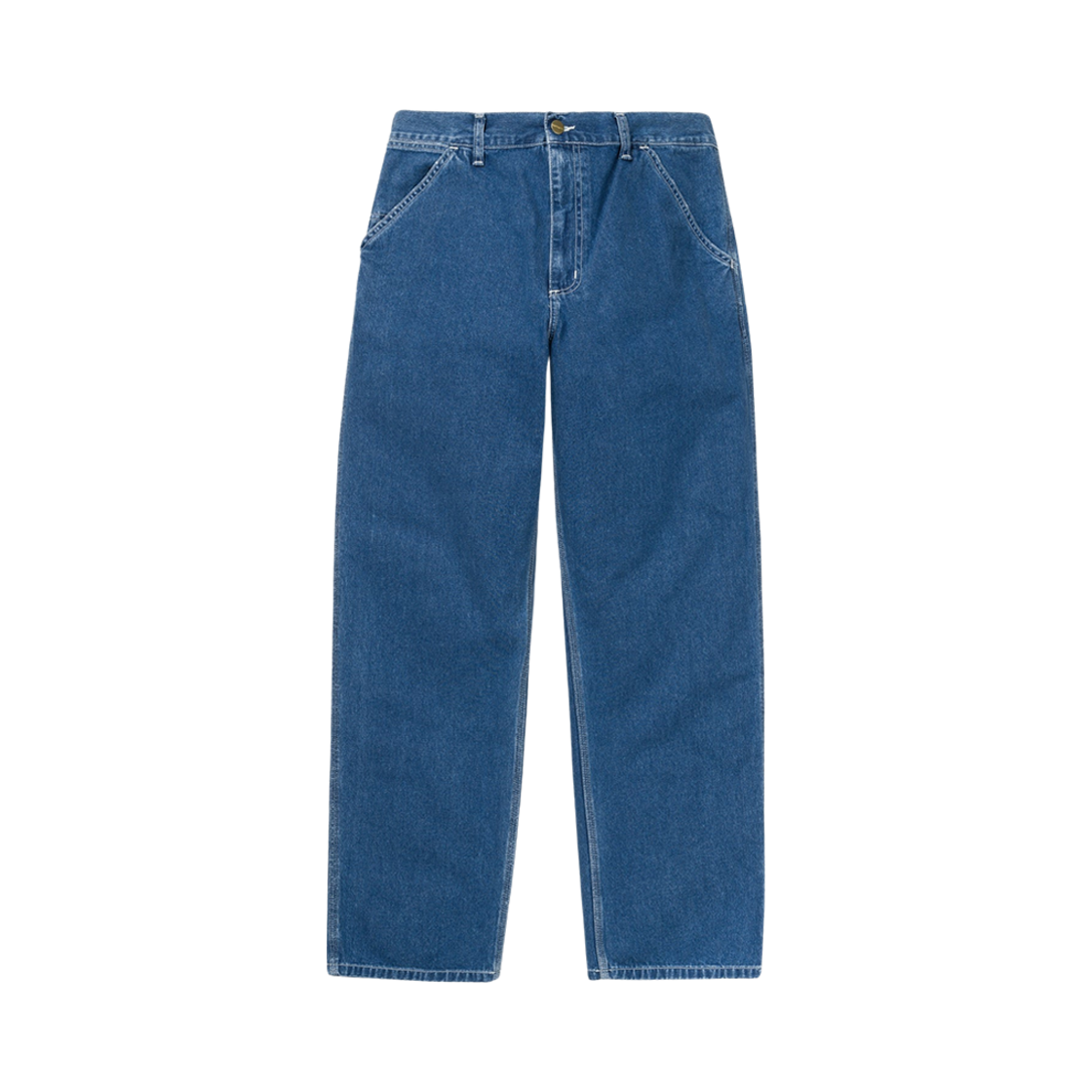 칼하트 WIP 노르코 블루 데님 심플 팬츠 블루 스톤 워시드(Carhartt WIP Norco Blue Denim Simple Pants Blue Stone Washed) - 2