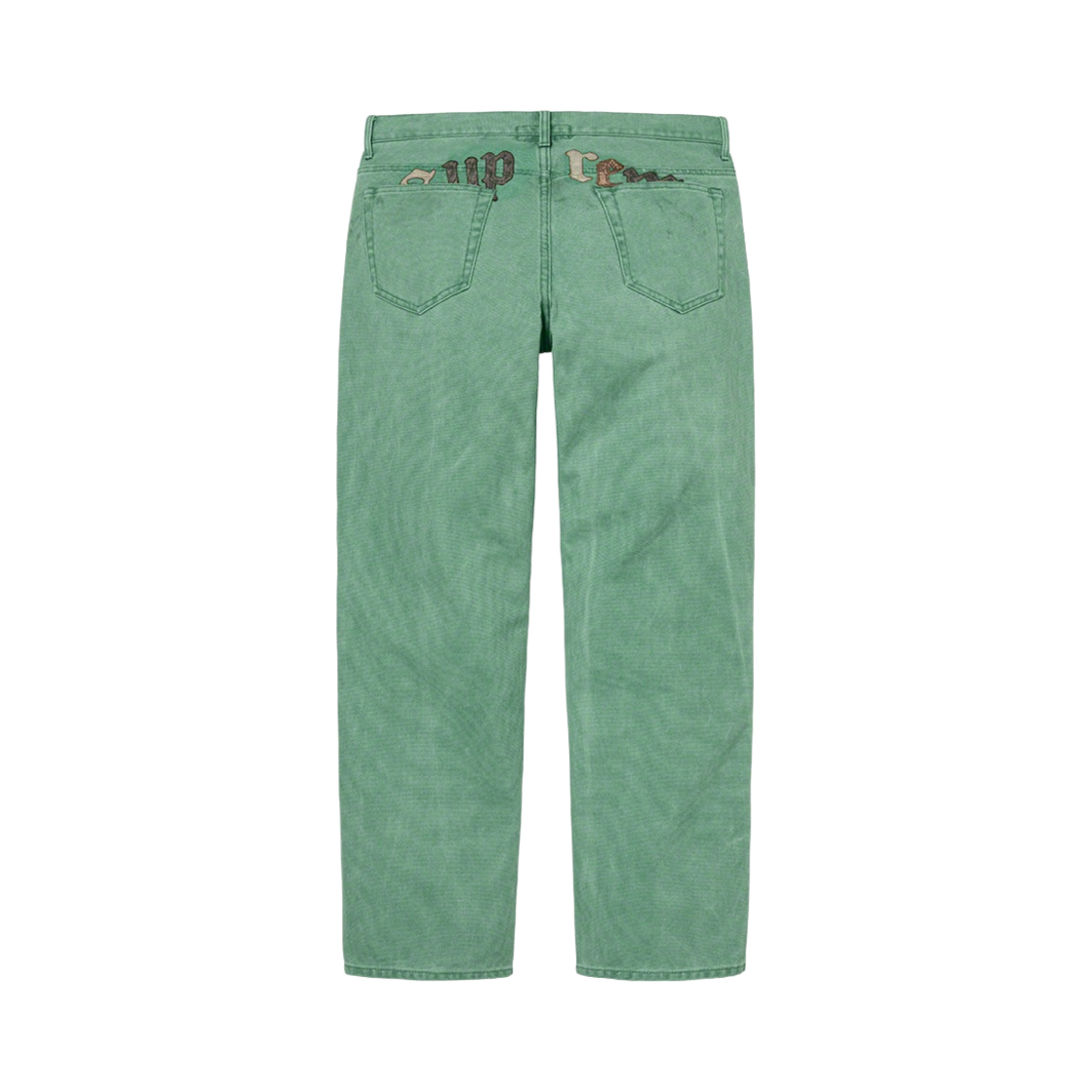 슈프림 더 그레이트 차이나 월 캔버스 5-포켓 진 워시드 그린 - 22FW(Supreme The Great China Wall Canvas 5-Pocket Jean Washed Green - 22FW) - 2