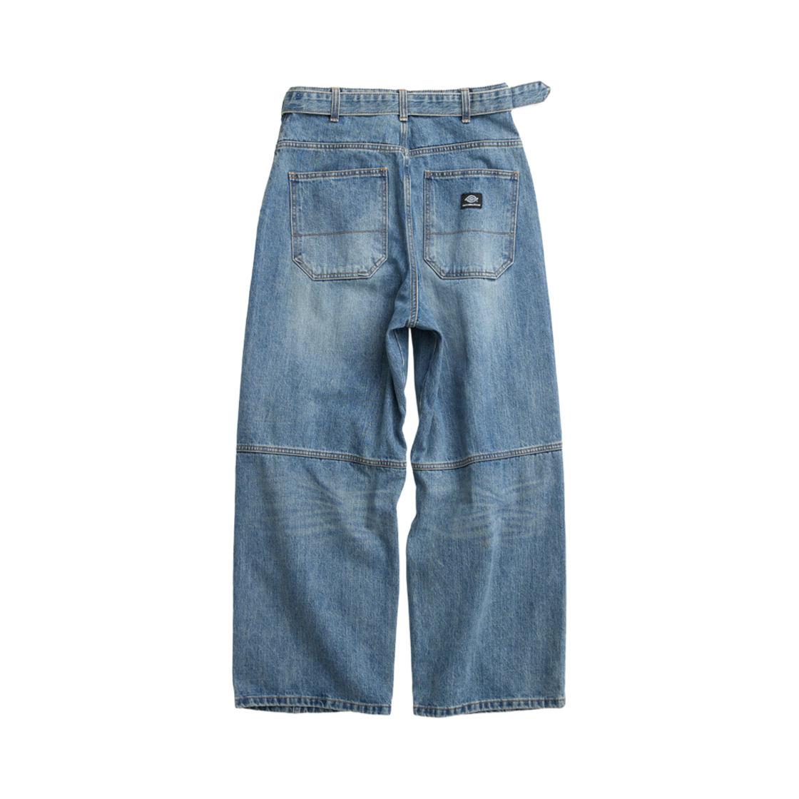 해칭룸 벨티드 스노우 진 워시드 블루(Hatchingroom Belted Snow Jeans Washed Blue) - 2