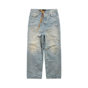 (W) Balenciaga George V Baggy Pants Light Blue