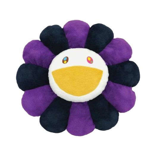 Kaikai Kiki Flower Cushion 60cm Purple White