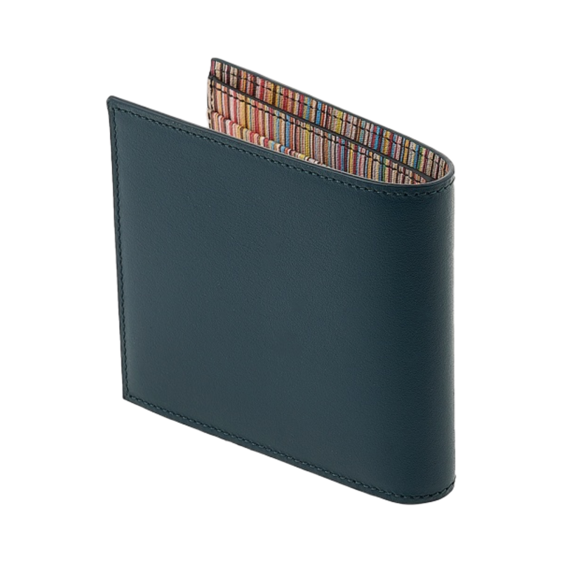 폴 스미스 레더 시그니처 스트라이프 인테리어 빌폴드 월렛 틸(Paul Smith Leather Signature Stripe Interior Billfold Wallet Teal) - 3