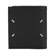 Maison Margiela Grainy Leather Zipped Wallet Black