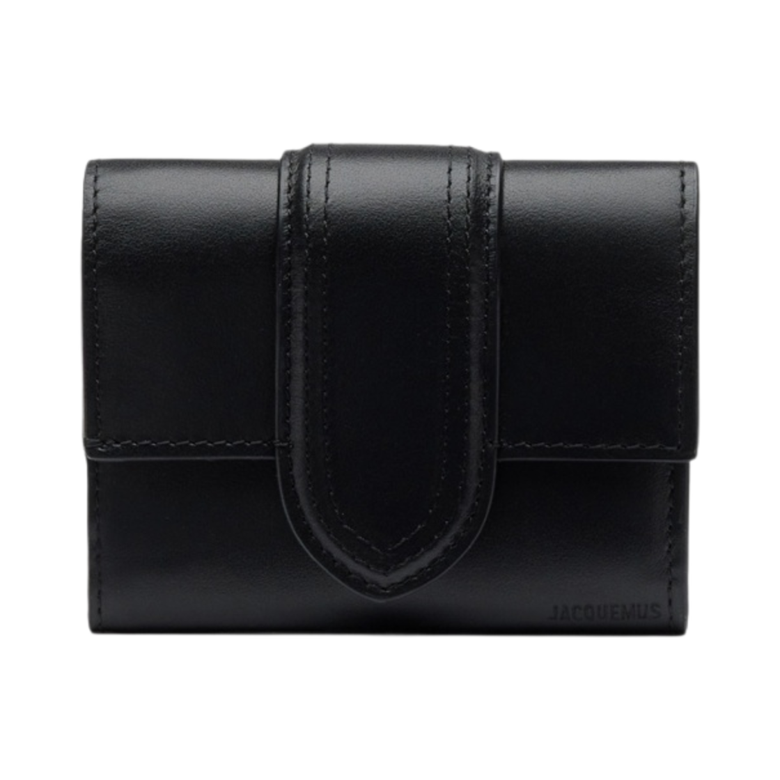 233SL119-3000-990 Jacquemus Le Compact Bambino Flap Wallet Black