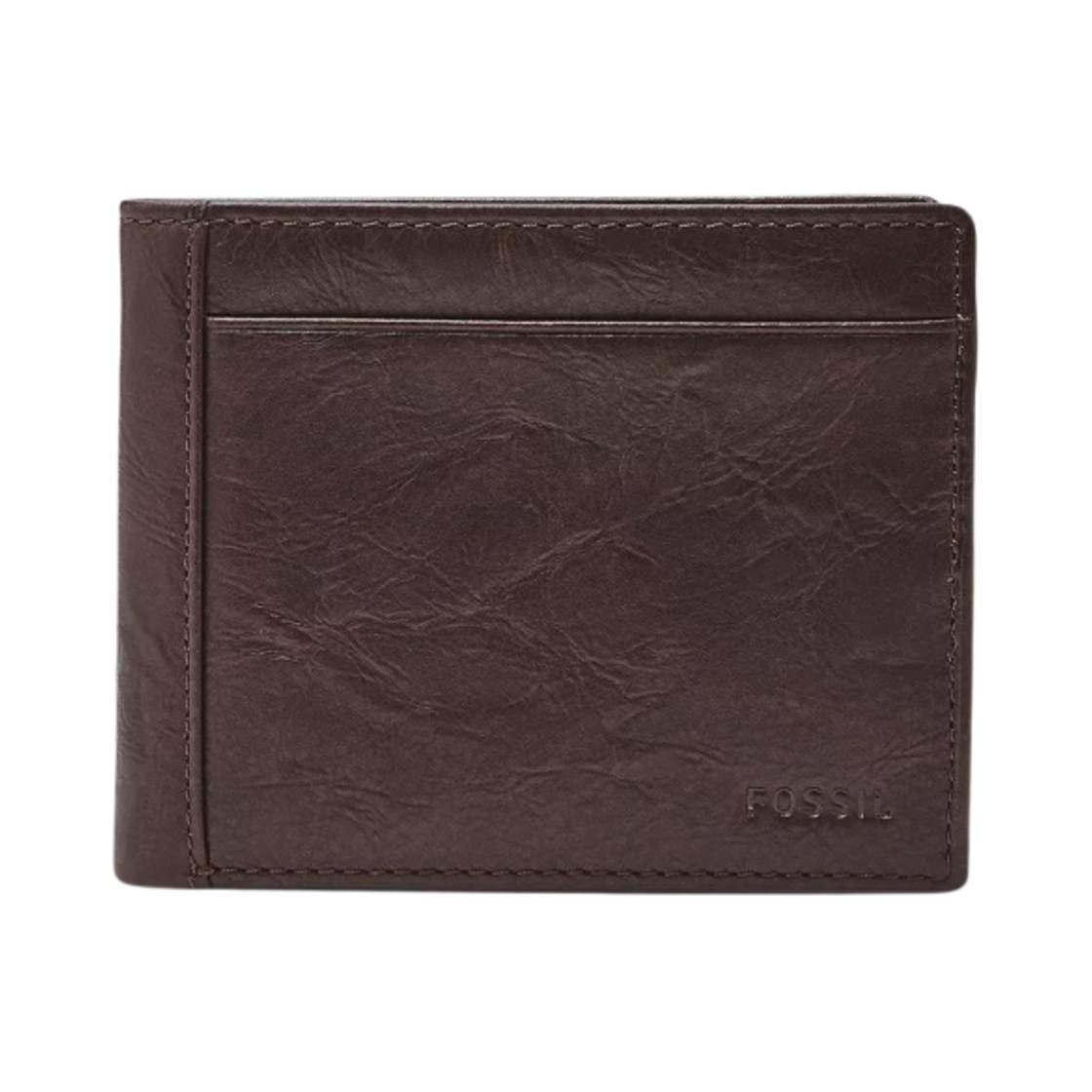 ML3899200 Fossil Neel Leather Bifold with Flip ID Wallet Brown