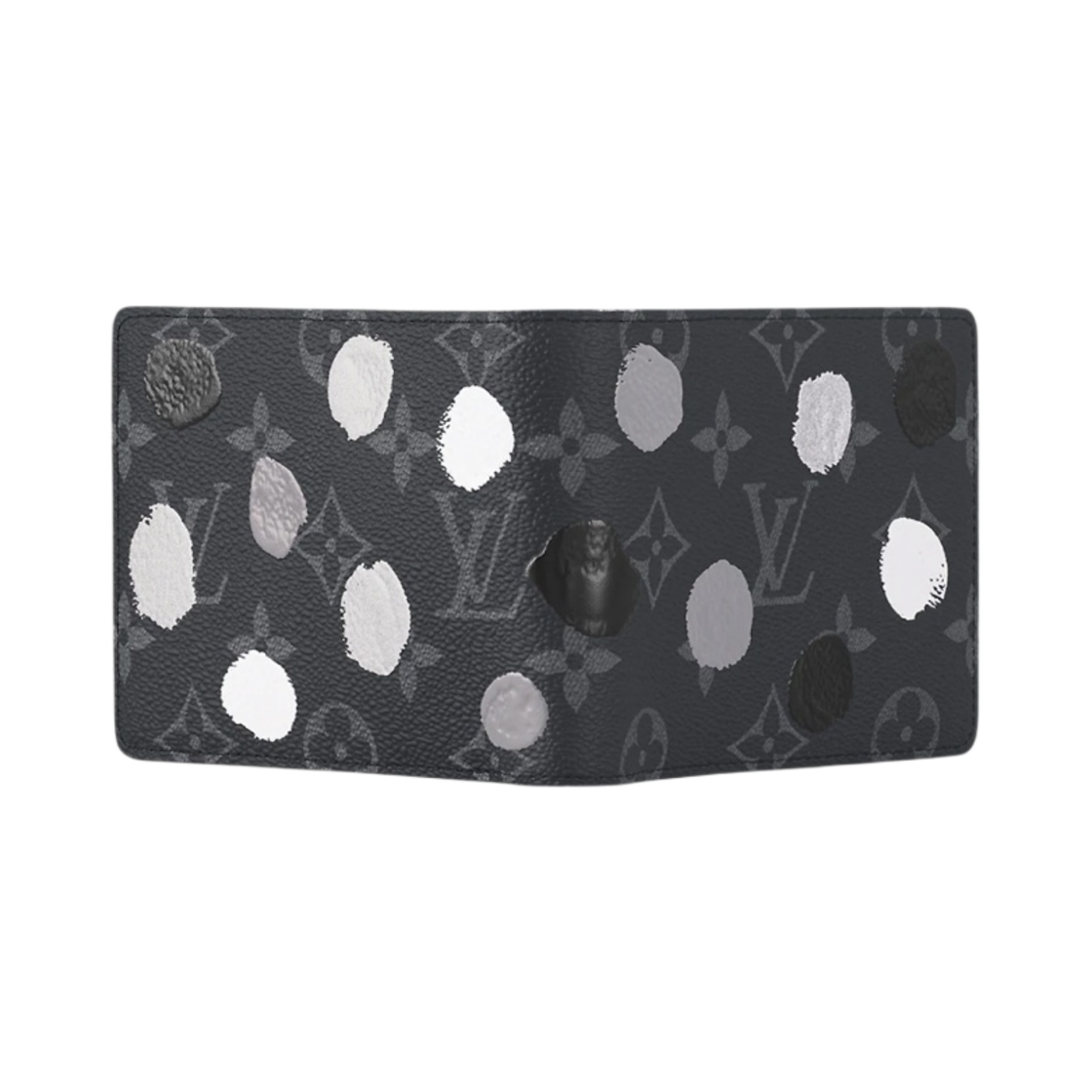 루이비통 x 야요이 쿠사마 멀티플 지갑 블랙 실버(Louis Vuitton x YK Multiple Wallet Black Silver) - 4