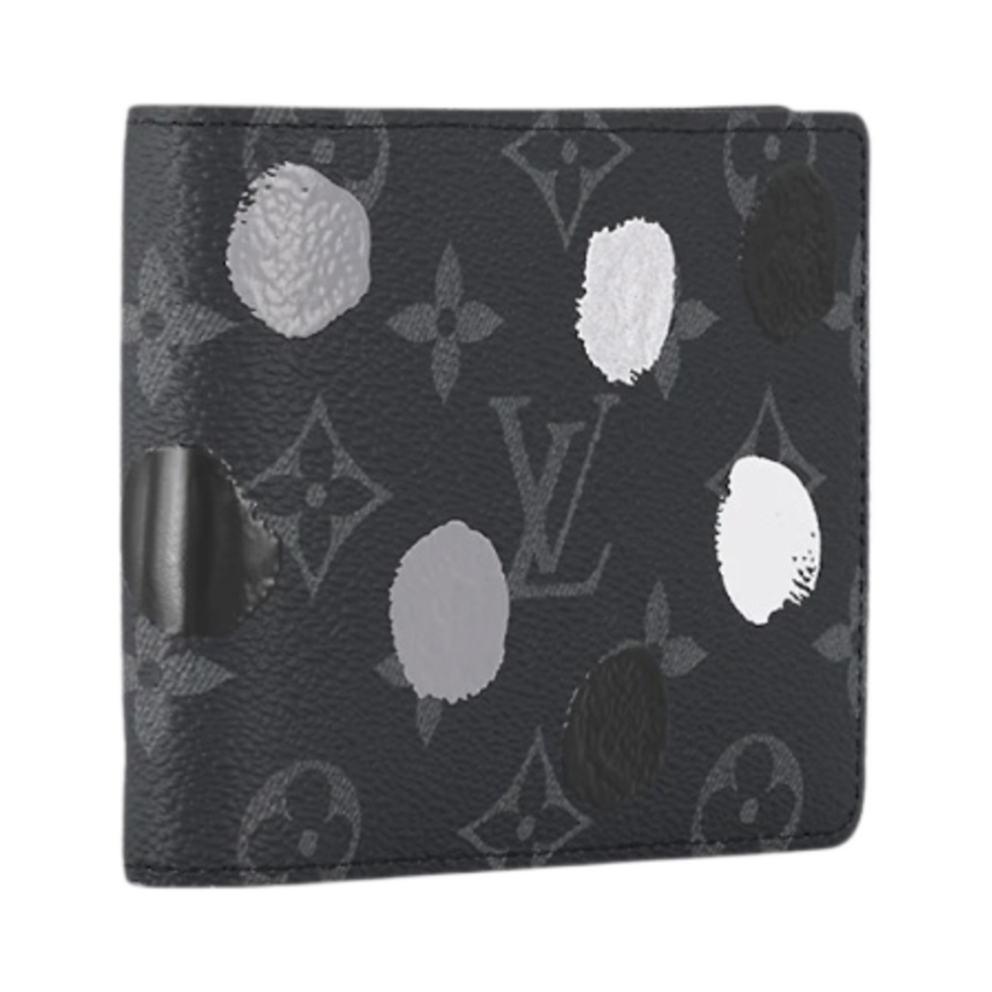 루이비통 x 야요이 쿠사마 멀티플 지갑 블랙 실버(Louis Vuitton x YK Multiple Wallet Black Silver) - 2