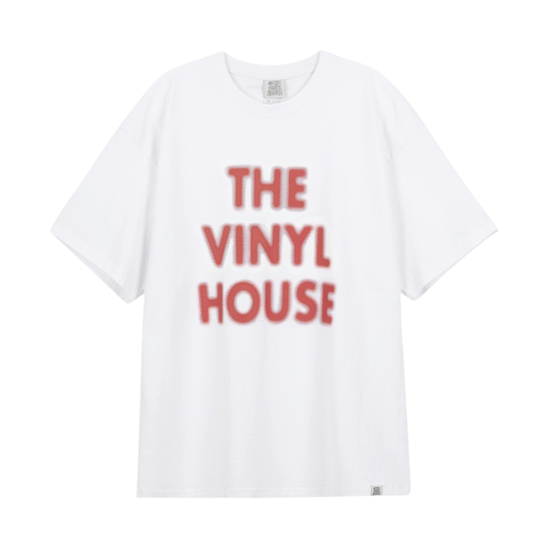 더바이닐하우스 스프레이 로고 티셔츠 화이트(Thevinylhouse Spray Logo T-Shirt White)