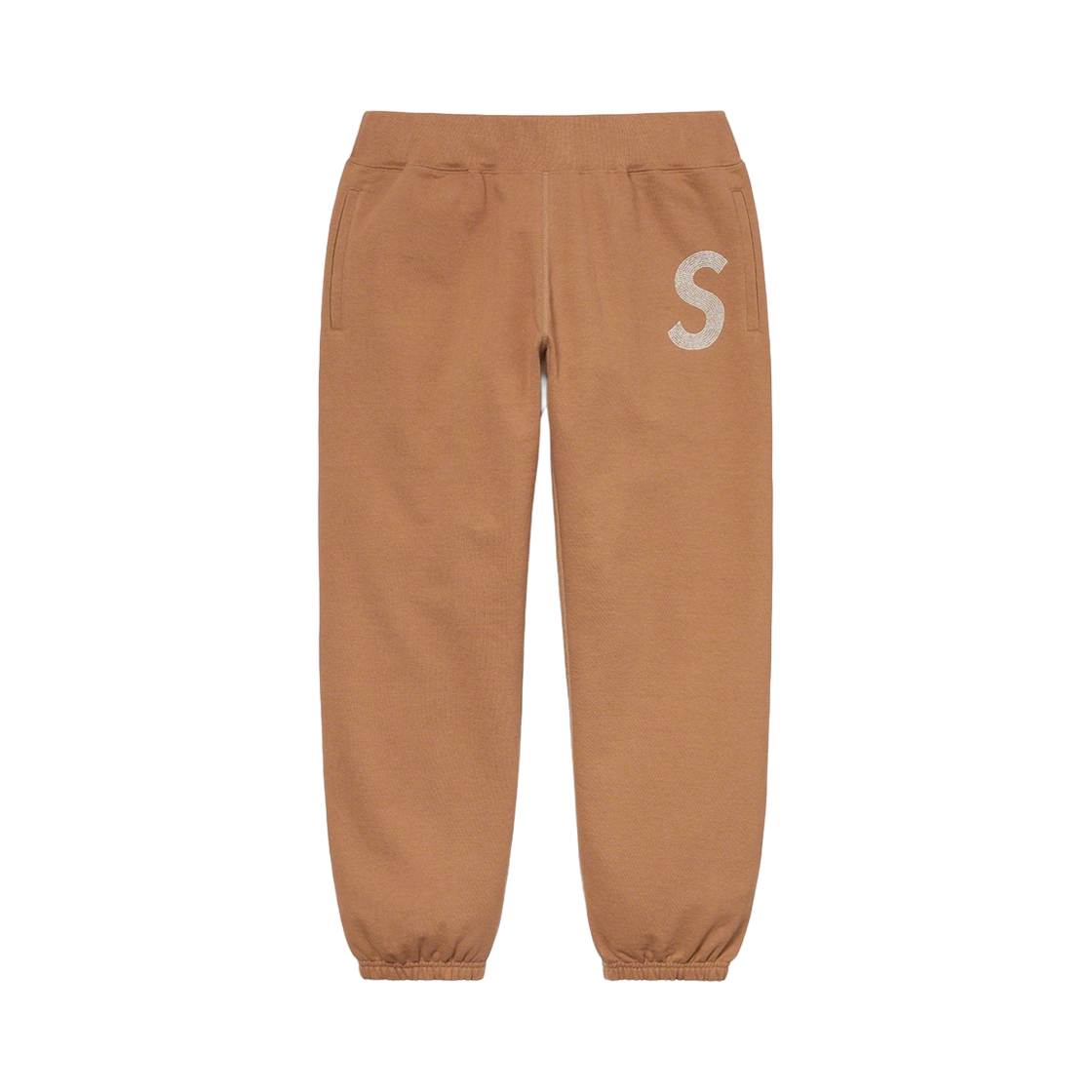 슈프림 스와로브스키 S 로고 스웨트팬츠 브라운 - 21SS(Supreme Swarovski S Logo Sweatpants Brown - 21SS) - 1