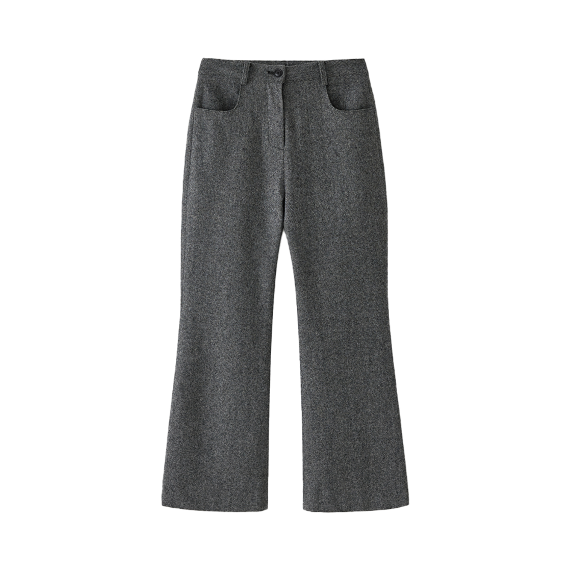 TA12349 TANNAT T/T Bokashi semi bootcut pants - charcoal