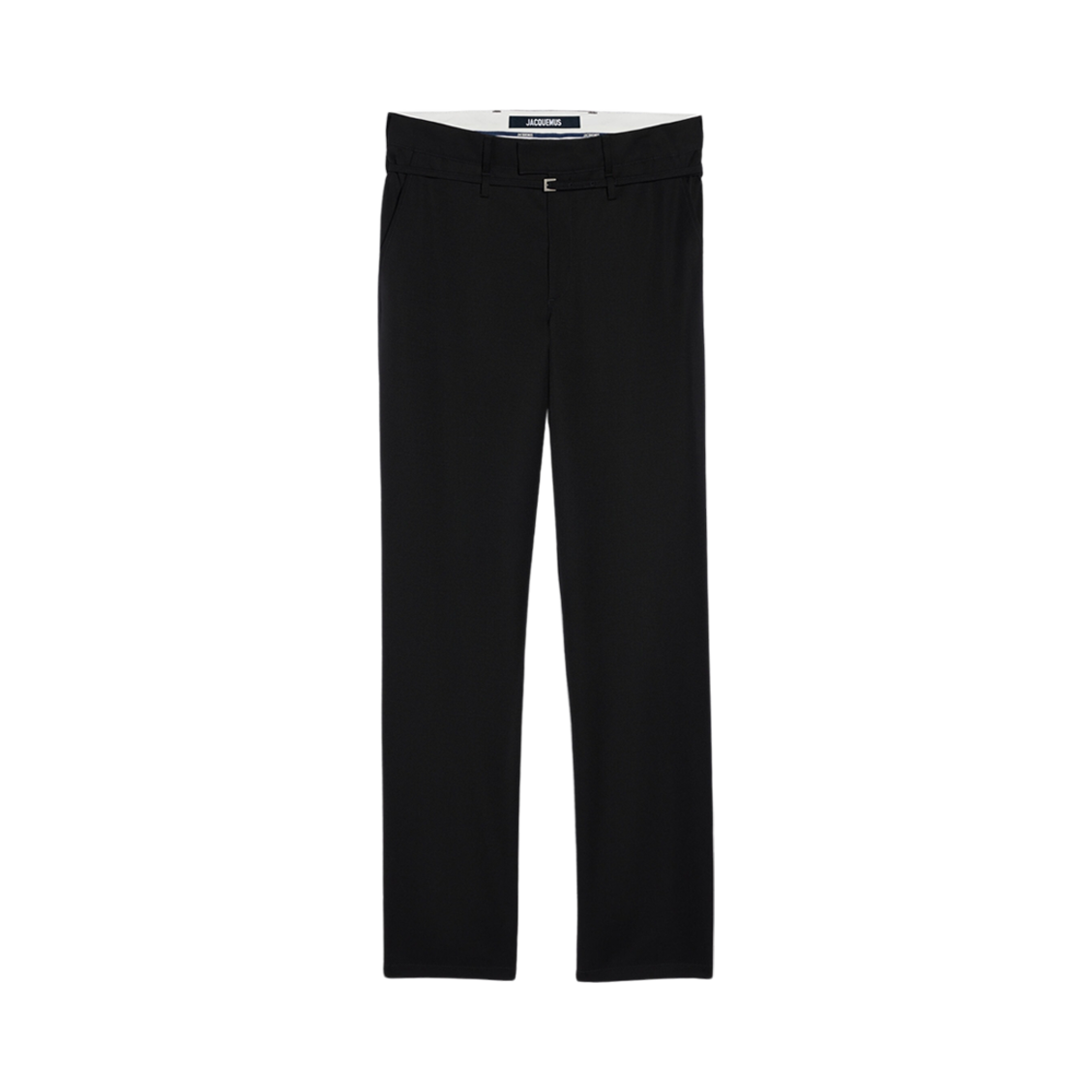 자크뮈스 르 판탈론 디스그레기 벨티드 스트레이트 팬츠 블랙(Jacquemus Le Pantalon Disgreghi Belted Straight Pants Black) - 1