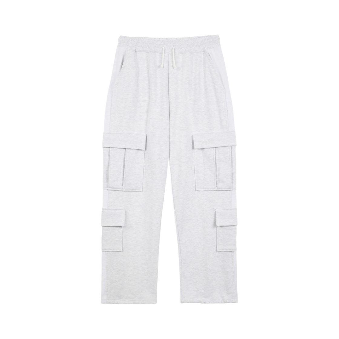 - Deinet String Cargo Sweatpants White Melange