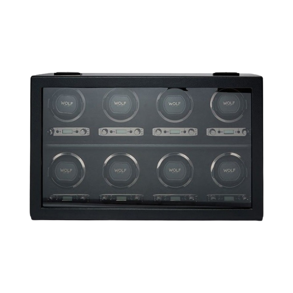 울프 1834 브리티쉬 레이싱 8 피스 워치 와인더 블랙(Wolf 1834 British Racing 8 piece Watch Winder Black)