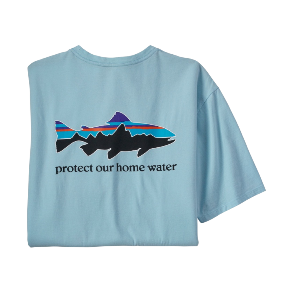 파타고니아 홈 워터 트라우트 오가닉 티셔츠 핀 블루(Patagonia Home Water Trout Organic T-Shirt Fin Blue) - 1
