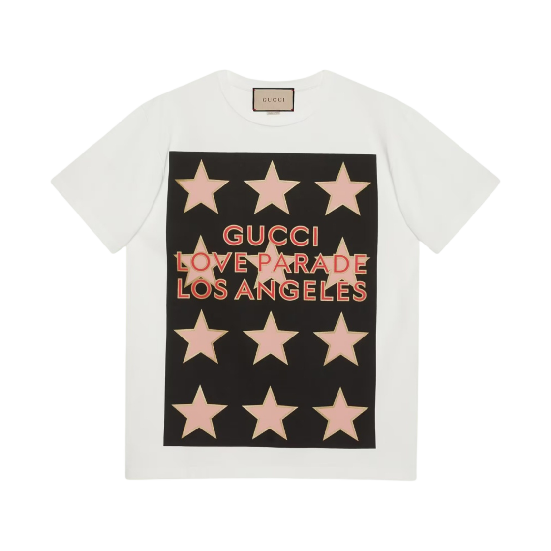 구찌 러브 퍼레이드 프린트 티셔츠 아이보리(Gucci Love Parade Print T-Shirt Ivory) - 1