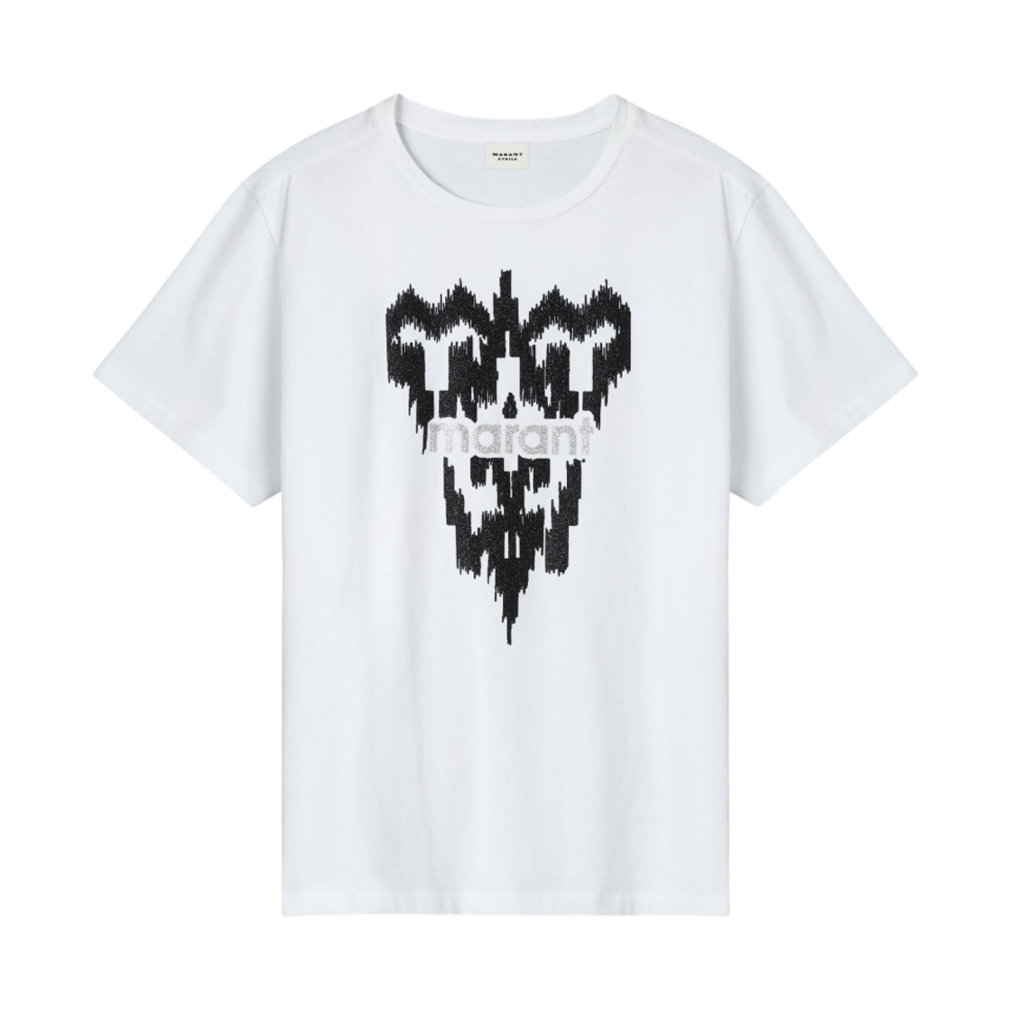 (W) 이자벨 마랑 즈웰 프린티드 티셔츠 화이트 - 23SS((W) Isabel Marant Zewel Printed T-Shirt White - 23SS) - 1
