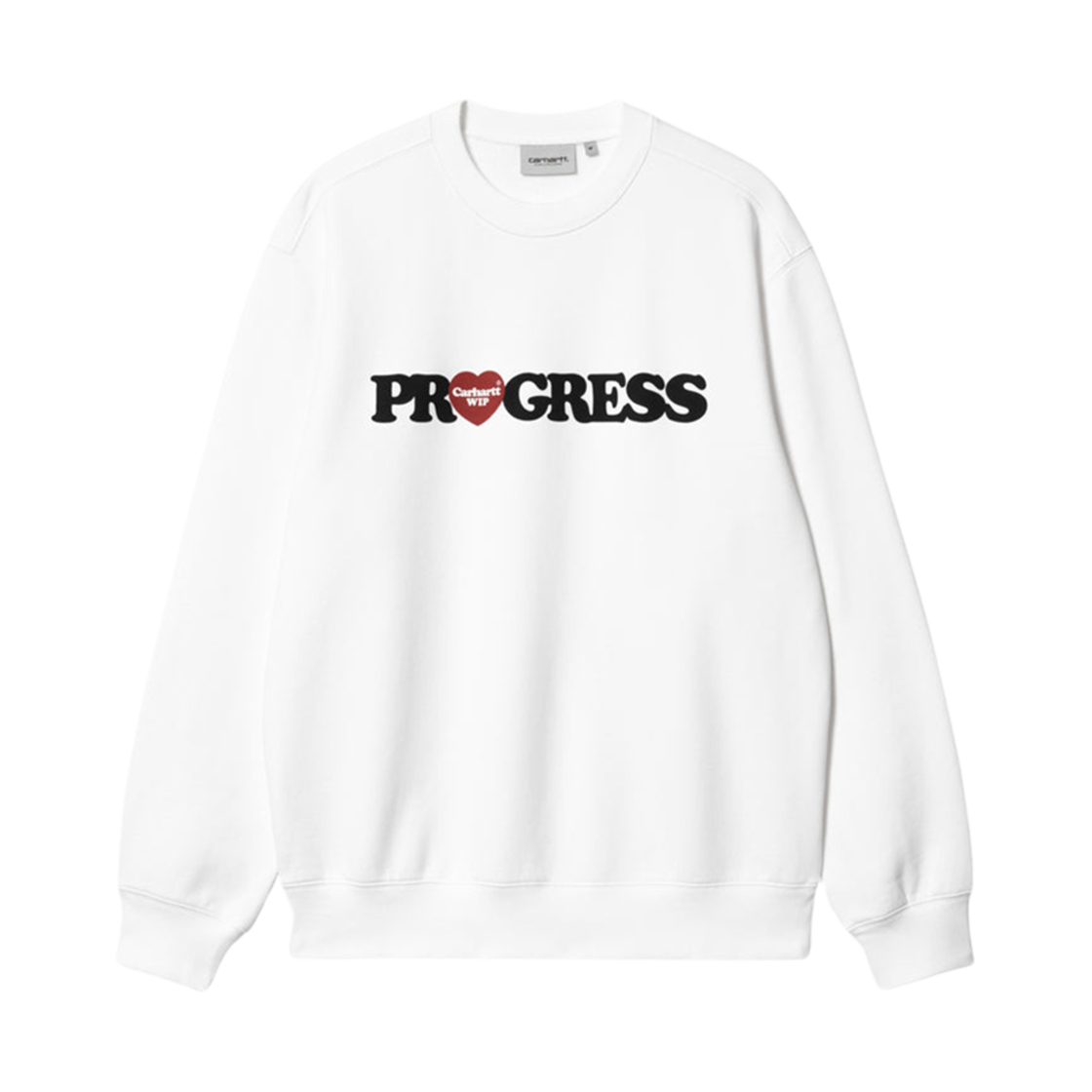 I032447-02-XX Carhartt WIP I Heart Progress Sweatshirt White